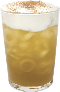 Cinnamon Iced Tea with Salted Ricotta Cream