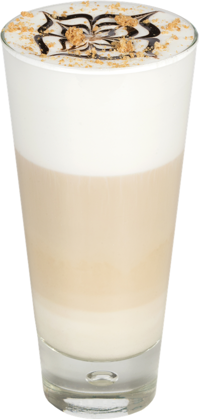 Latte macchiato al caramello