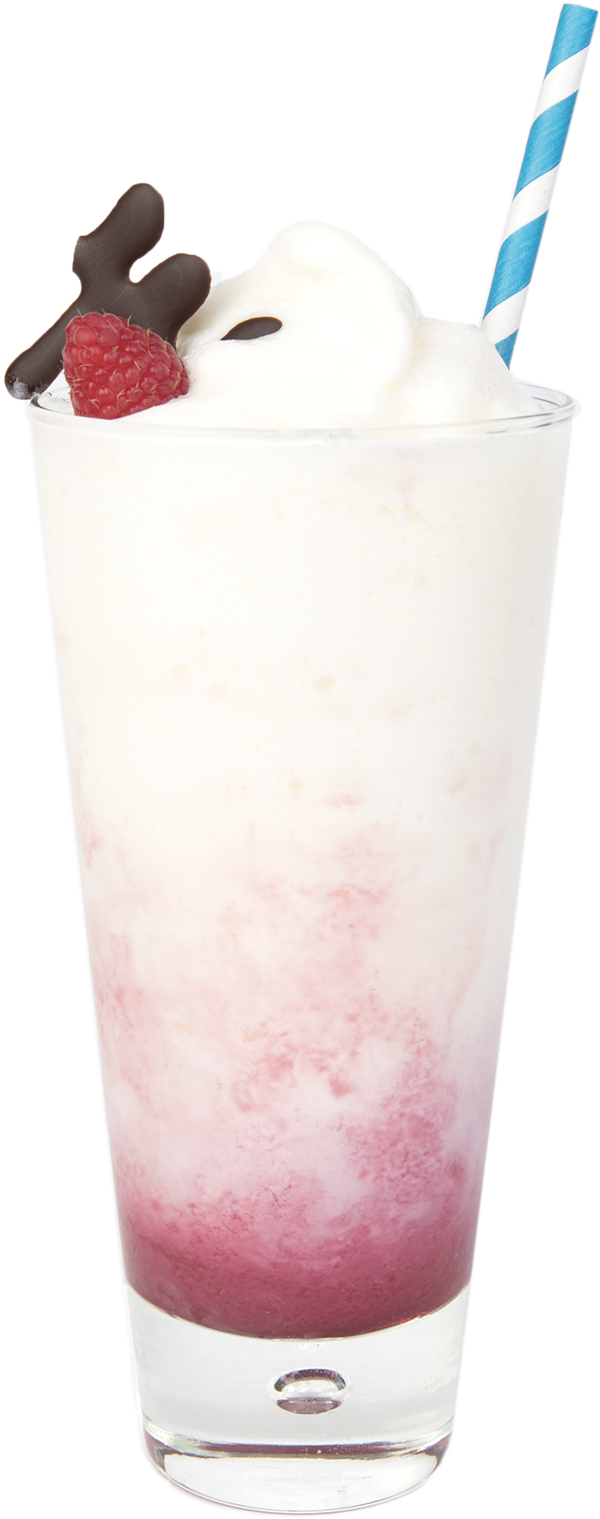 Yogurt and Raspberry Milkshake
